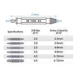 KING TONY Profi-Werkzeuge - Schraubenabzug-Set - 6 tlg. 11406SQ