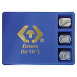 KING TONY Profi-Werkzeuge - Einschlag-Buchstabenset, groß - 9 tlg. 11409SQ08