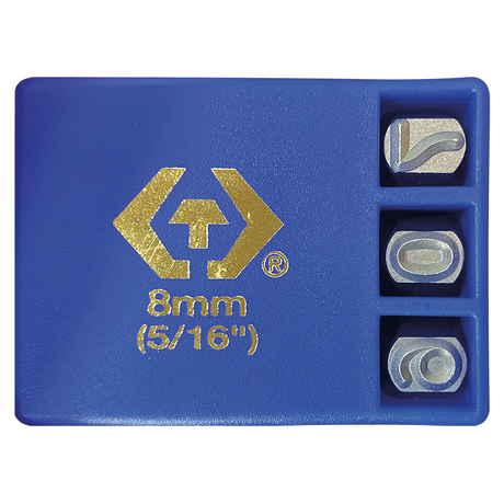 KING TONY Profi-Werkzeuge - Einschlag-Buchstabenset, groß - 9 tlg. 11409SQ08