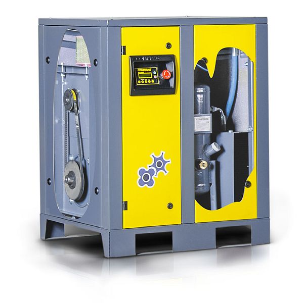 Comprag Schraubenkompressor F0508, Basisversion mit Riemenantrieb ohne Behälter und Kältetrockner, 8 bar, C-11410101