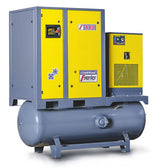 Comprag Schraubenkompressor FRD1810-500, montiert auf liegendem Behälter 500 l und mit Kältetrockner, bis 10 bar, C-11410507