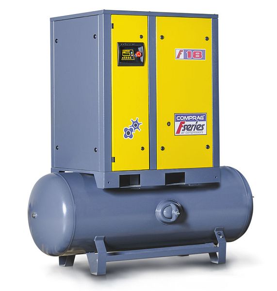 Comprag Schraubenkompressor FR2208-500, montiert auf liegendem Behälter 500 l, bis 8 bar, C-11410604