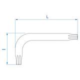 KING TONY Profi-Werkzeuge - TORX®-Steckschlüssel - T50 114350R