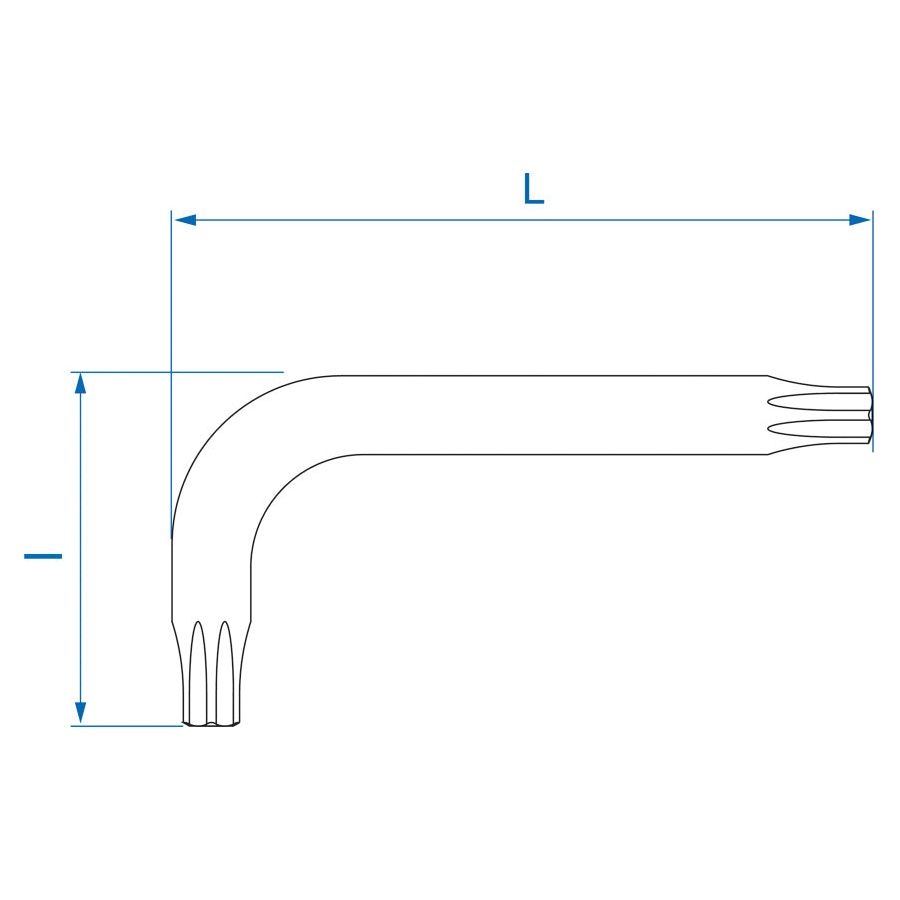 KING TONY Profi-Werkzeuge - TORX®-Steckschlüssel - T30 114330R