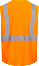 NITRAS Warnweste 7118 Gr. XXL neonorange – EN ISO 20471 Kl. 2, EN 1149, mit Reflexstreifen
