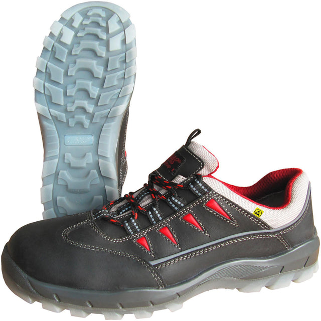 NITRAS Sicherheitsschuh SPORT STEP S3 SRC Vollleder metallfrei Gr. 40 Weite 11