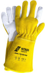 NITRAS SAFETY Schweißerhandschuhe WELDER PRO Gr.10 ocker/grau PSA-Kat.II – 12 Paar