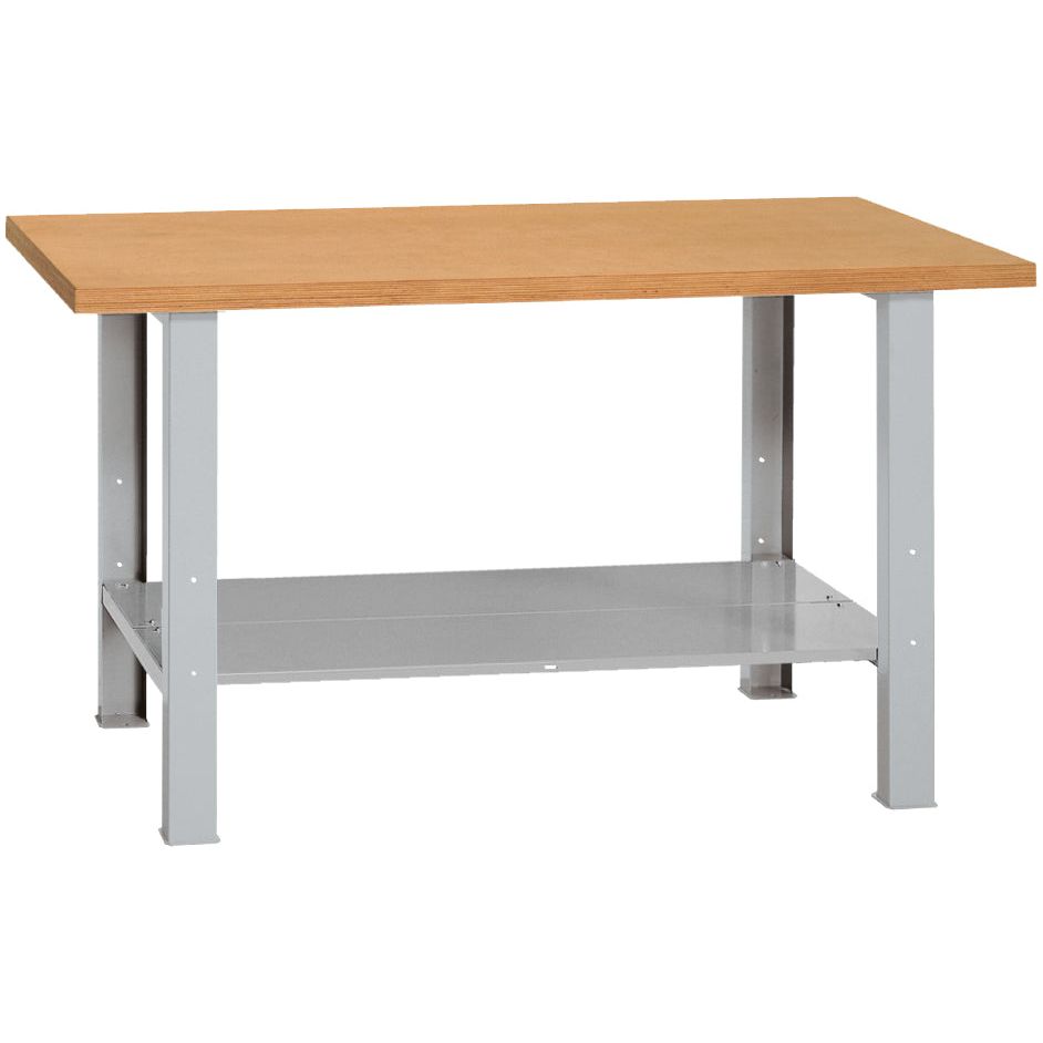 Kraftwerk „Made in Germany“ MODULAR 1500 mit Bodenblech, Arbeitsplatte Buche, B 1500 x H 840 x T 700 mm