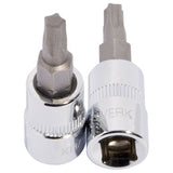 Kraftwerk PRO LINE 1/4" Schraubendreher-Steckschlüsseleinsatz 5-Stern Innen TX, TORX, T8