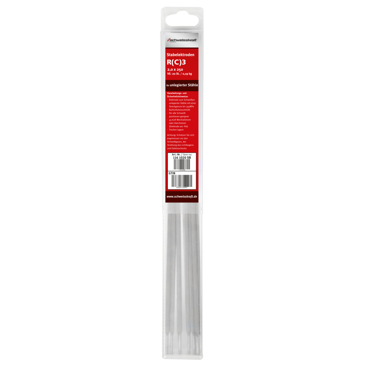 Schweisskraft Stabelektrode R(C)3 2,5 x 250 mm / SB - Art. 1161025SB