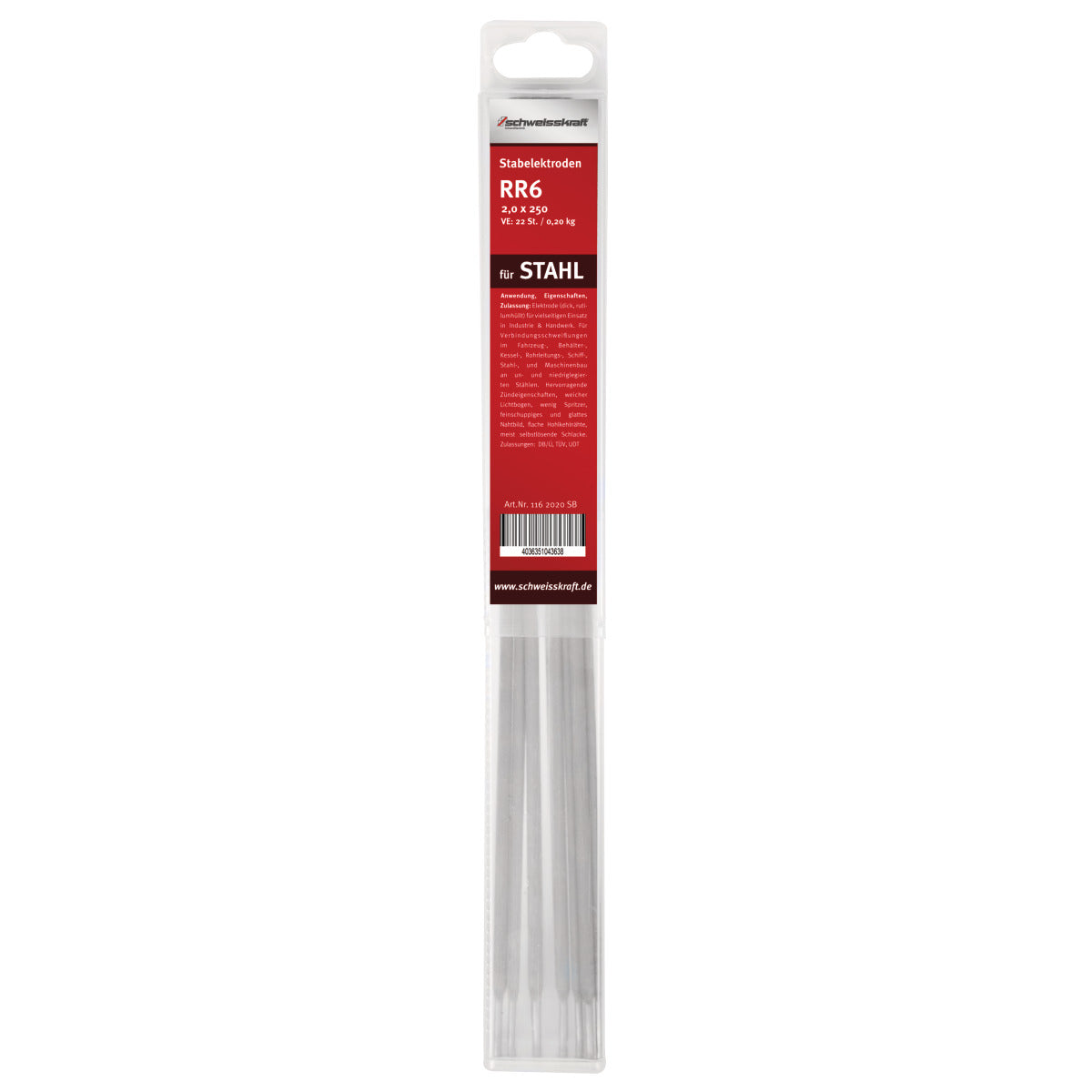 Schweisskraft Stabelektrode RR6 2,5 x 350 mm / SB - Art. 1162025SB