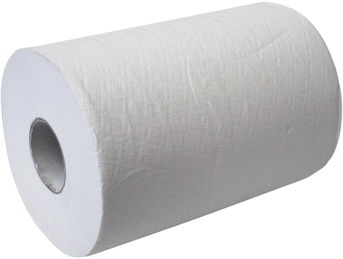 CWS Papierhandtuchrollen 2-lagig, 21,5 cm breit, hochweiß, 6x 100 m – für 743/744