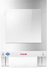 CWS Frontpanel Spiegel Spiegelaufsatz für Stoffhandtuchspender Paradise Dry Slim – Glas