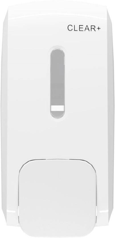 CWS Clear+ Creme Seifenspender 1000 ml weiß – ca. 2500 Portionen, Kunststoff