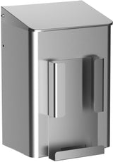 CWS Hygienebox 6 l Aluminium eloxiert mattsilber mit Papiertütenhalter und selbstschließender Klappe