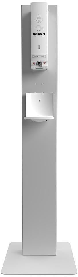 CWS Disinfect Tower für Paradise Disinfect NT – Freistehende Desinfektionsspender-Säule aus Edelstahl