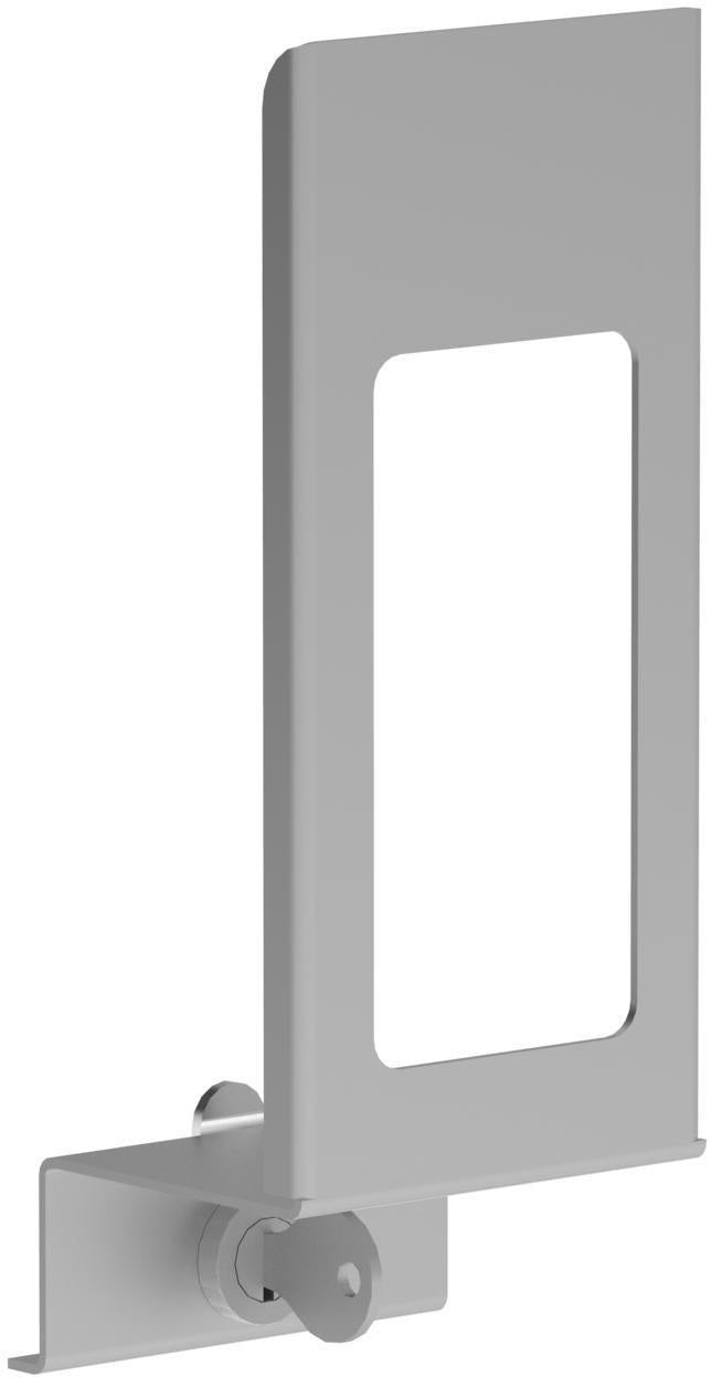 CWS Verschlussblende 500 für V-Spender – Aluminium eloxiert mit Sichtfenster