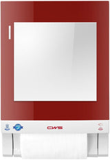 CWS Frontpanel Spiegel Spiegelaufsatz für Stoffhandtuchspender Paradise Dry Slim – Glas