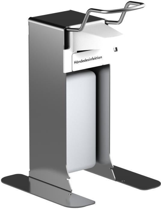 CWS Universalspender desiTop 500 Tischmodell Edelstahl Aluminium eloxiert für 500 ml Flaschen