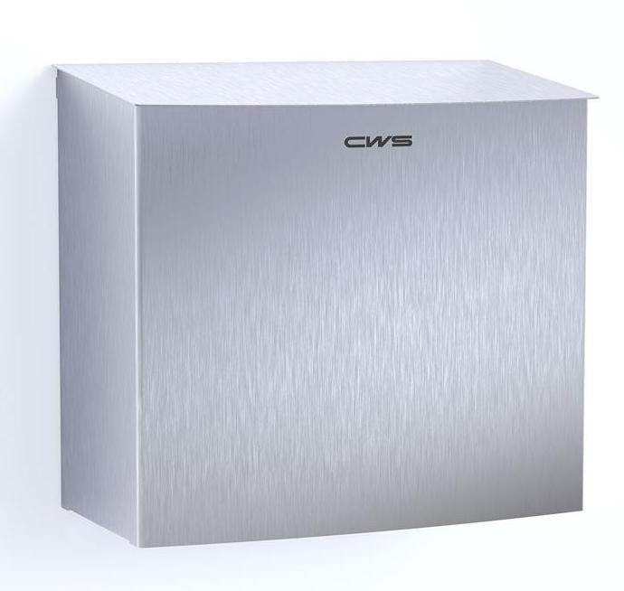 CWS Paradise Hygienebox 6 l Edelstahl – Wandmontage, matt gebürstet