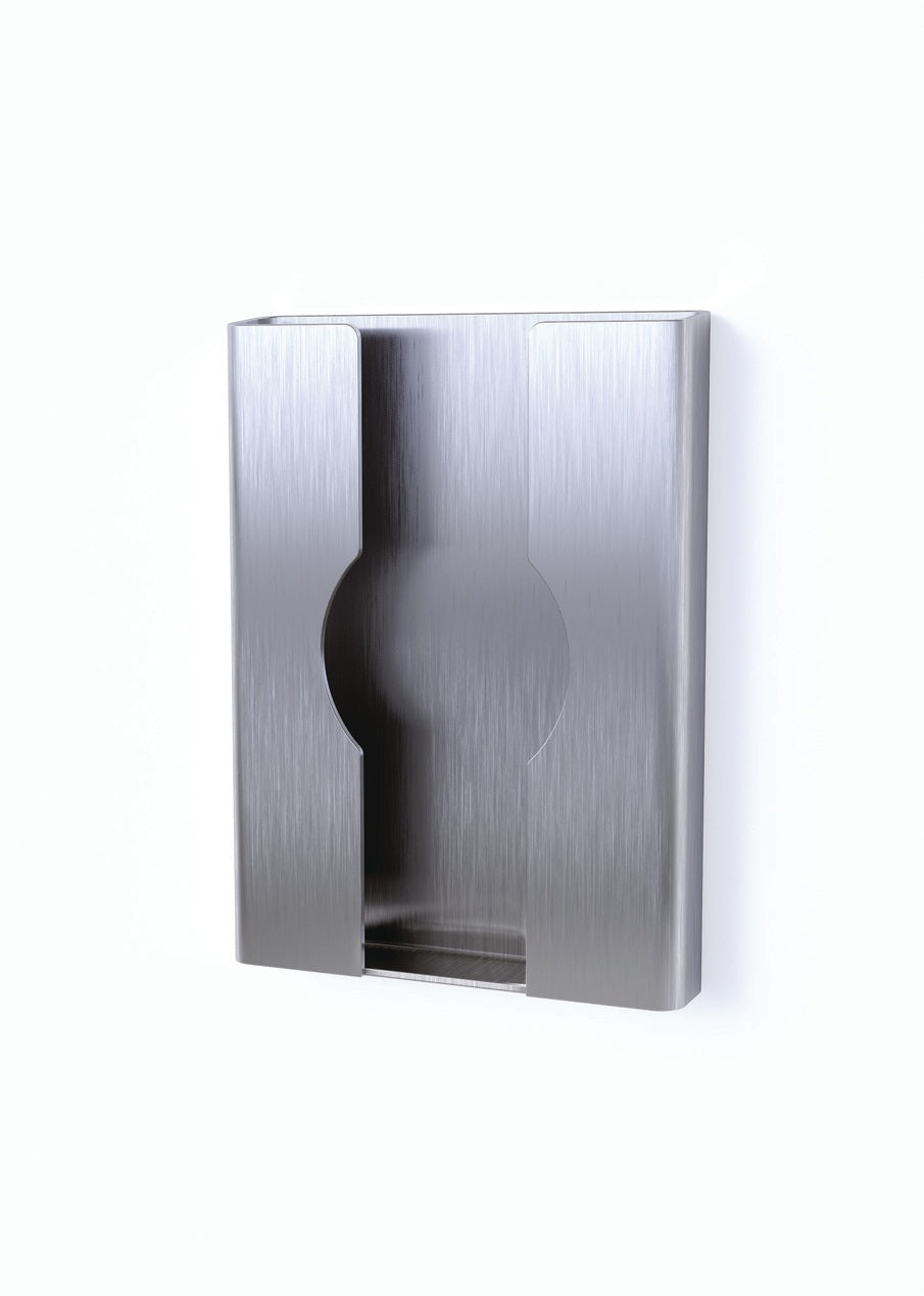 CWS Paradise Stainless Steel Bag Holder für Plastikbeutel, 130 x 95 x 20 mm, Edelstahl matt gebürstet
