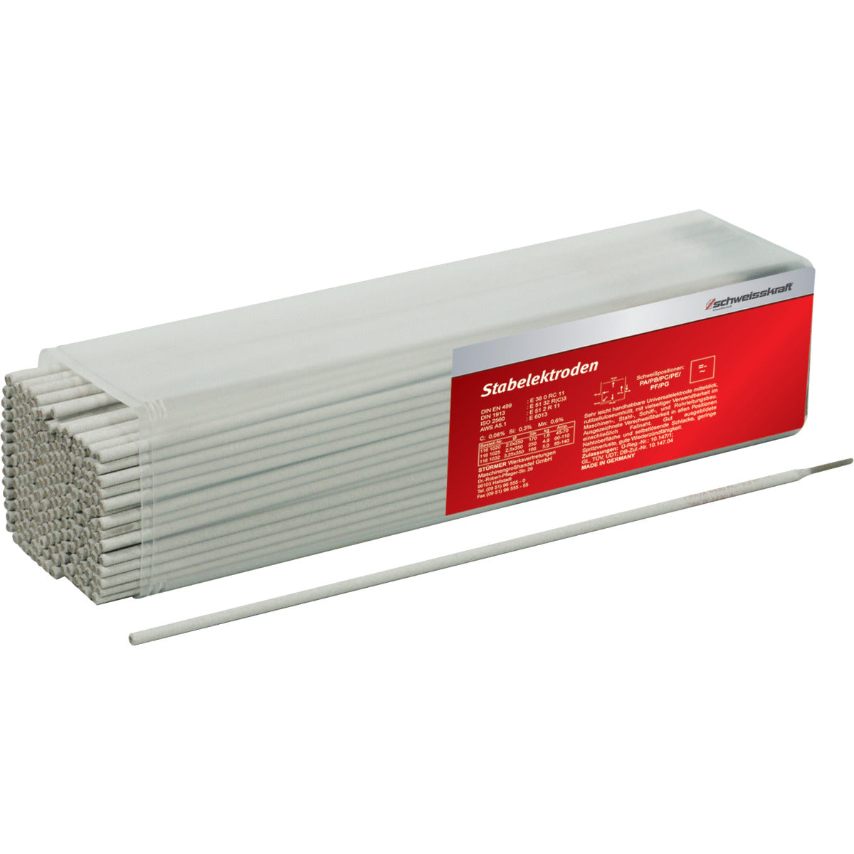 Schweisskraft Stabelektrode 4430 AC 3,2 x 350 mm, 39 Stück - Art. 1166133