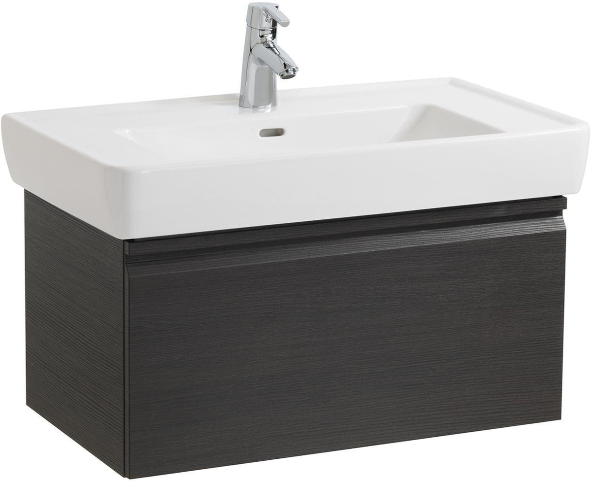 LAUFEN PRO A Waschtischunterbau 450 mm Wenge mit Schublade und Griffmulde