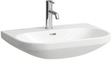 LAUFEN Waschtisch LUA 65x46 cm mit Überlauf, 1 Hahnloch, pergamon – Designer-Keramik