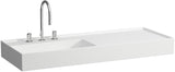 LAUFEN Waschtisch KARTELL LAUFEN 1200x460 mm Ablage rechts, 1 Hahnloch, ohne Überlauf, weiß