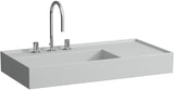 LAUFEN Waschtisch KARTELL 900x460mm Ablage rechts ohne Überlauf 1 Hahnloch weiß