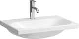 LAUFEN Waschtisch LUA 650x460 mm unterbaufähig mit Überlauf und 1 Hahnloch in Pergamon