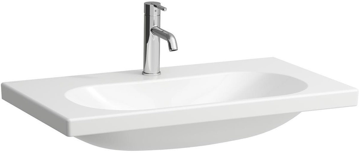 LAUFEN Waschtisch LUA 80x46 cm unterbaufähig mit Überlauf und 1 Hahnloch in Pergamon