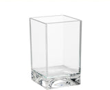 LAUFEN Becher KARTELL BOXY 70 x 70 x 120 mm kristallklar aus Kunststoff