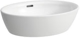 LAUFEN PRO B Waschtisch-Schale 520x390 mm, oval, weiß, ohne Hahnloch, mit Überlauf