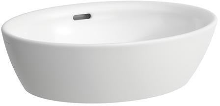 LAUFEN PRO B Waschtisch-Schale 520x390 mm, oval, weiß, ohne Hahnloch, mit Überlauf