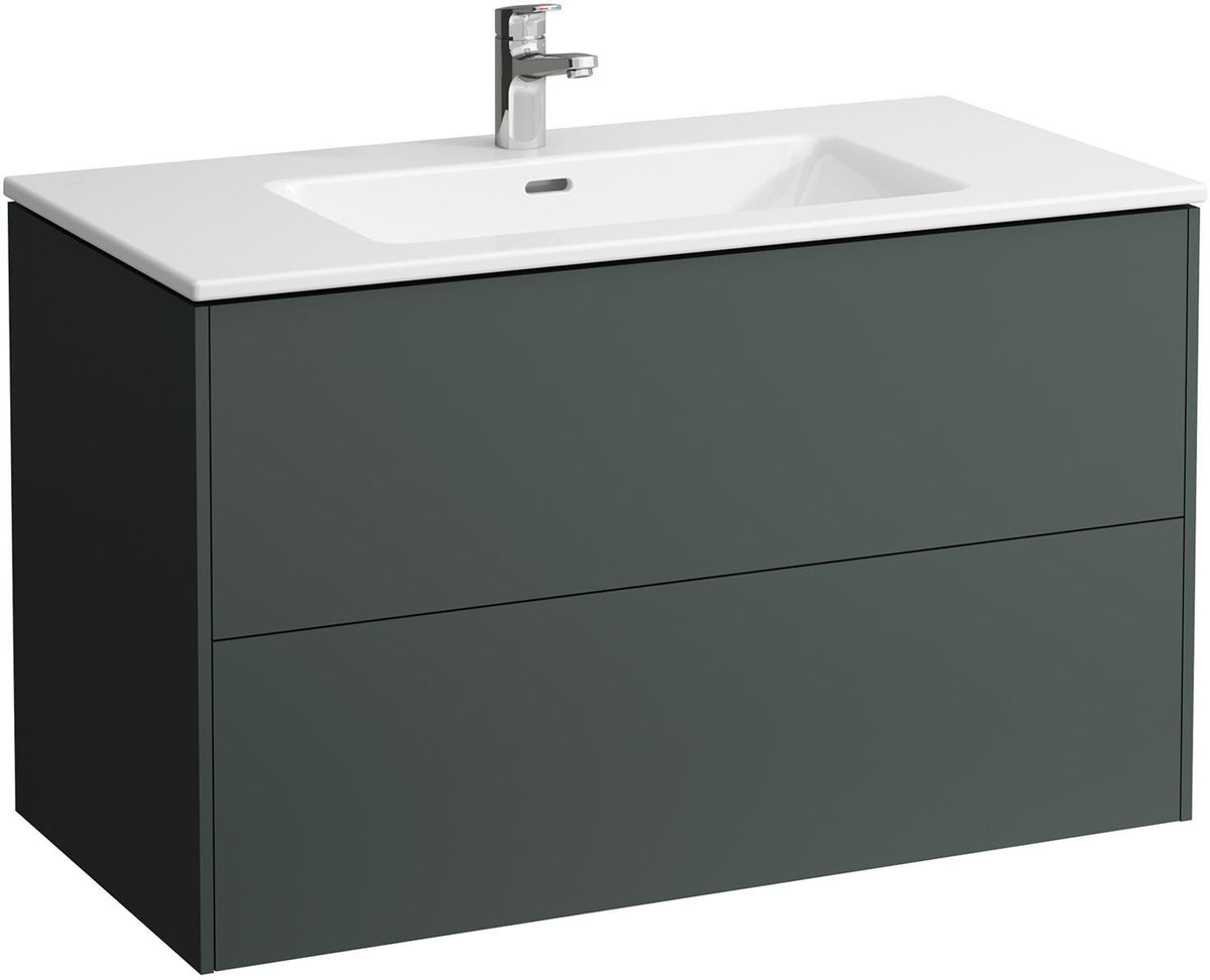 LAUFEN Waschtisch PRO S BASE mit Unterbau 1000x500 mm, 2 Schubladen, weiß matt