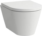 Tiefspüler / weiß / Laufen Wand-WC COMPACT KARTELL spülrandlos, Tiefspüler weiß