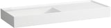 LAUFEN Waschtisch KARTELL LAUFEN 1200x460 mm Ablage rechts, 1 Hahnloch, ohne Überlauf, weiß