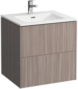 LAUFEN Waschtisch PRO S BASE mit Unterbau, 2 Schubladen, 600x500 mm, weiß matt