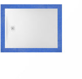 LAUFEN PRO Duschwannen-Set 900x900x30 mm weiß – Mineralguss mit Gelcoat, Ablauf seitlich