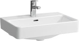 LAUFEN PRO S Waschtisch-Schale 550x380 mm mit Überlauf und Hahnlochbank in Weiß