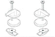 LAUFEN PRO Scharnierset für WC-Sitz 89395.5 – Passgenaue Ersatzscharniere