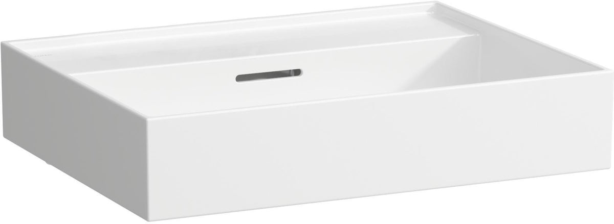 LAUFEN Waschtisch KARTELL 600x460mm Unterbau mit Überlauf, 1 Hahnloch, weiß