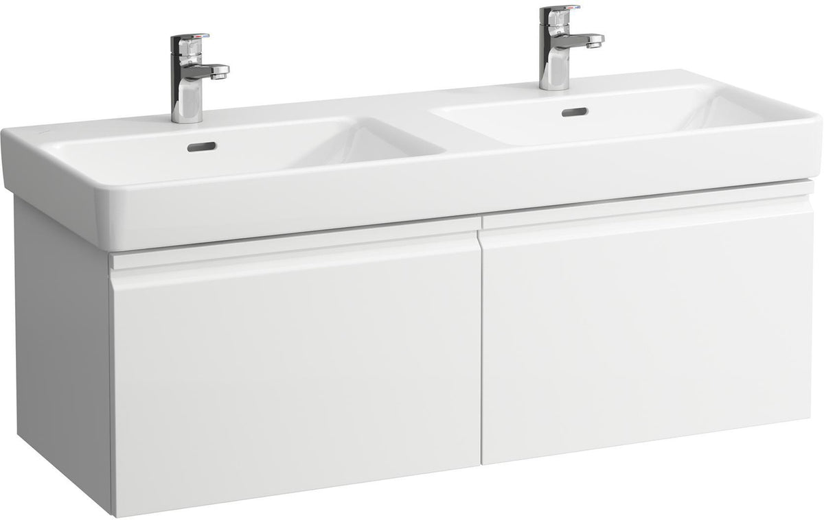 LAUFEN PRO S Waschtischunterbau 1160 mm – 1 Schublade, weiß matt, wandmontiert