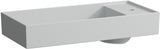 LAUFEN Waschtisch-Schale Kartell 750x350 mm mit Armaturenbank rechts, 1 Hahnloch, ohne Überlauf, weiß