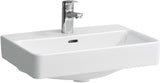 LAUFEN PRO S Waschtisch-Schale 550x380 mm mit Überlauf und Hahnlochbank in Weiß