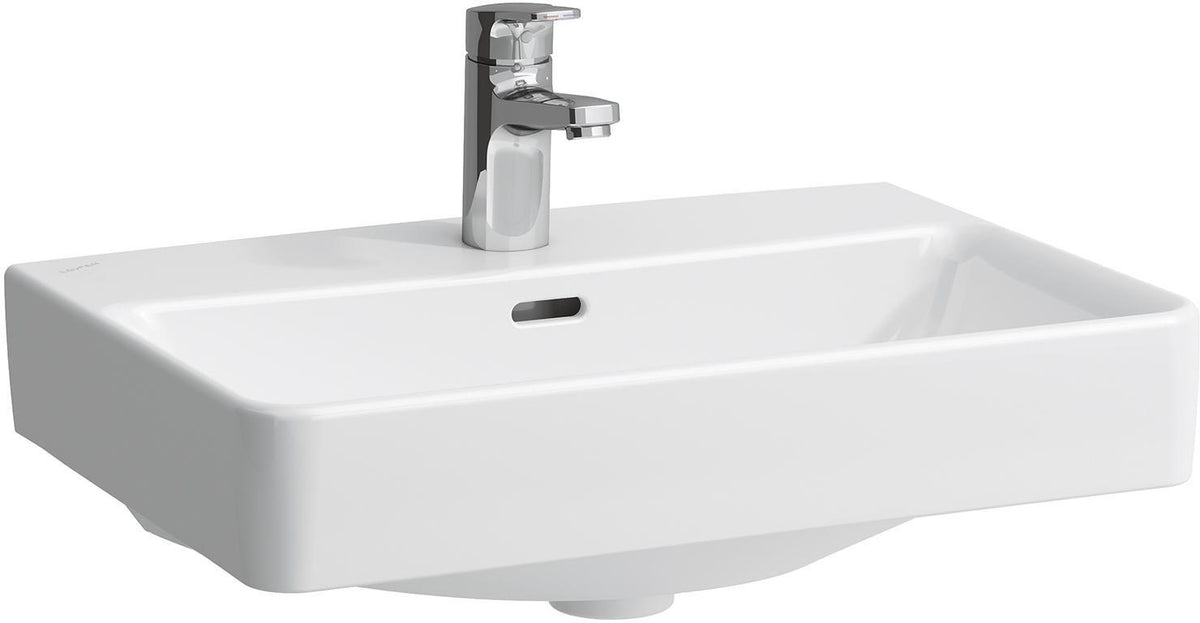 LAUFEN PRO S Waschtisch-Schale 550x380mm weiß mit 1 Hahnloch ohne Überlauf