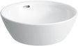 LAUFEN PRO B Waschtisch-Schale 420x420 mm weiß mit Überlauf – Aufsatzwaschtisch ohne Hahnloch