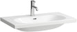 LAUFEN Aufsatzwaschtisch LUA 80x46 cm mit Überlauf, 1 Hahnloch, weiß