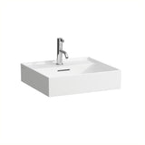 LAUFEN Waschtisch KARTELL 500x460 mm Unterbau mit Überlauf, 1 Hahnloch, weiß – Designer-Keramik
